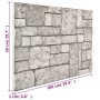 Paneles de pared 3D 10 uds EPS con diseño de ladrillo gris de vidaXL, Recubrimiento de paredes - Ref: Foro24-332929, Precio: ...