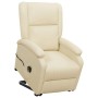 Cream synthetic leather lift-up armchair by vidaXL, Armchairs - Ref: Foro24-329686, Price: 363,99 €, Discount: %