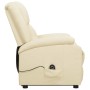 Cream synthetic leather lift-up armchair by vidaXL, Armchairs - Ref: Foro24-329686, Price: 363,99 €, Discount: %