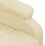 Sillón elevable cuero sintético crema de vidaXL, Sillones - Ref: Foro24-329686, Precio: 377,39 €, Descuento: %