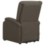 Sillón elevable cuero sintético gris de vidaXL, Sillones - Ref: Foro24-329688, Precio: 392,40 €, Descuento: %