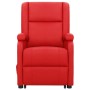 Sillón elevable cuero sintético rojo de vidaXL, Sillones - Ref: Foro24-329690, Precio: 362,08 €, Descuento: %