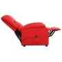 Sillón elevable cuero sintético rojo de vidaXL, Sillones - Ref: Foro24-329690, Precio: 362,08 €, Descuento: %