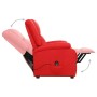 Sillón elevable cuero sintético rojo de vidaXL, Sillones - Ref: Foro24-329690, Precio: 362,08 €, Descuento: %