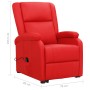 Sillón elevable cuero sintético rojo de vidaXL, Sillones - Ref: Foro24-329690, Precio: 362,08 €, Descuento: %