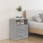 Bedside tables 2 units gray Sonoma 50x32x60 cm by vidaXL, Nightstands - Ref: Foro24-815861, Price: 108,21 €, Discount: %