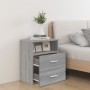 Bedside tables 2 units gray Sonoma 50x32x60 cm by vidaXL, Nightstands - Ref: Foro24-815861, Price: 108,21 €, Discount: %