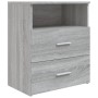 Bedside tables 2 units gray Sonoma 50x32x60 cm by vidaXL, Nightstands - Ref: Foro24-815861, Price: 108,21 €, Discount: %