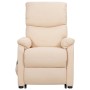 Sillón elevable tela crema de vidaXL, Sillones - Ref: Foro24-329748, Precio: 383,64 €, Descuento: %