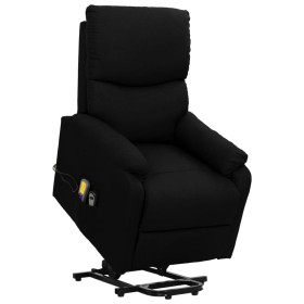 Black fabric elevating massage chair by vidaXL, Electric massage chairs - Ref: Foro24-329751, Price: 342,99 €, Discount: %