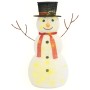 Muñeco de nieve decorativo de Navidad con LED tela lujosa 90 cm de vidaXL, Luces de Navidad - Ref: Foro24-329760, Precio: 118...