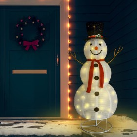 Christmas snowman with LED lights luxurious fabric 180 cm by vidaXL, Christmas lights - Ref: Foro24-329762, Price: 148,99 €, ...