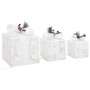 Christmas decorative gift box 3 pieces white exterior/interior by vidaXL, Christmas lights - Ref: Foro24-329766, Price: 35,97...