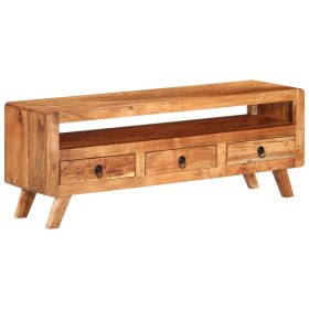 Solid acacia wood TV cabinet 110x30x40 cm by vidaXL, TV Furniture - Ref: Foro24-337065, Price: 124,41 €, Discount: %