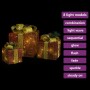 Christmas decorative gift box 3 pcs red exterior/interior by vidaXL, Christmas lights - Ref: Foro24-329767, Price: 35,97 €, D...