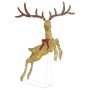 Golden Christmas decorative reindeer 120 warm white LEDs by vidaXL, Christmas lights - Ref: Foro24-329768, Price: 83,01 €, Di...