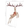 Golden Christmas decorative reindeer 120 warm white LEDs by vidaXL, Christmas lights - Ref: Foro24-329768, Price: 83,01 €, Di...