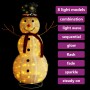 Muñeco de nieve de Navidad con luces LED tela lujosa 120 cm de vidaXL, Luces de Navidad - Ref: Foro24-329761, Precio: 80,04 €...