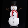 Muñeco de nieve de Navidad con luces LED tela lujosa 120 cm de vidaXL, Luces de Navidad - Ref: Foro24-329761, Precio: 80,04 €...