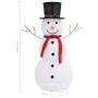 Muñeco de nieve de Navidad con luces LED tela lujosa 120 cm de vidaXL, Luces de Navidad - Ref: Foro24-329761, Precio: 80,04 €...