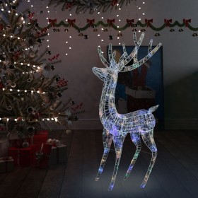 Acrylic XXL Christmas reindeer with 250 colored LEDs 180 cm by vidaXL, Christmas lights - Ref: Foro24-329788, Price: 182,42 €...