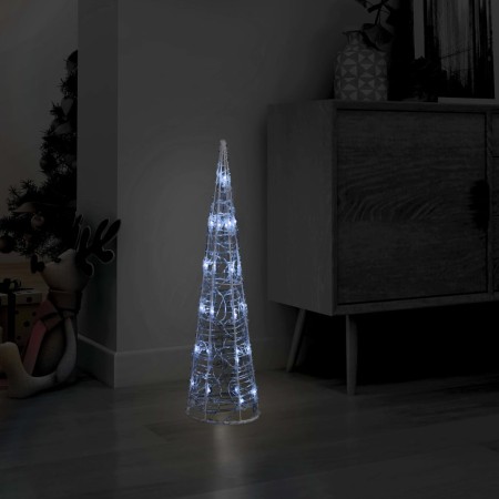 Decorative pyramid acrylic cone LED lights cold white 60 cm by vidaXL, Christmas lights - Ref: Foro24-329798, Price: 31,59 €,...