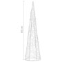 Decorative pyramid acrylic cone LED lights cold white 60 cm by vidaXL, Christmas lights - Ref: Foro24-329798, Price: 31,59 €,...