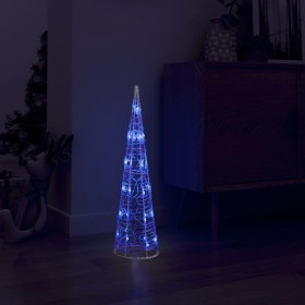 Deko-Pyramide, Acrylkegel, blaue LED-Leuchten, 60 cm von vidaXL, Weihnachtsbeleuchtung - Ref: Foro24-329799, Preis: 37,99 €, ...