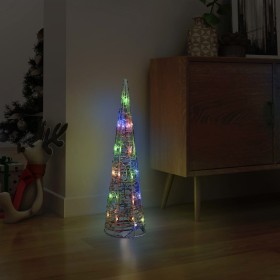 Dekorative Pyramide aus Acryl, Kegel, bunte LED-Leuchten, 60 cm von vidaXL, Weihnachtsbeleuchtung - Ref: Foro24-329800, Preis...