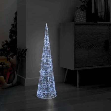 Decorative pyramid acrylic cone LED lights cold white 90 cm by vidaXL, Christmas lights - Ref: Foro24-329802, Price: 33,94 €,...