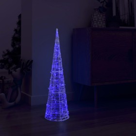 Cono de luz LED de pirámide decorativo acrílico azul 90 cm de vidaXL, Luces de Navidad - Ref: Foro24-329803, Precio: 44,99 €,...