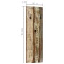 Wall coat racks 2 pcs recycled solid wood 36x3x110 cm by vidaXL, Hat and coat racks - Ref: Foro24-337067, Price: 103,99 €, Di...