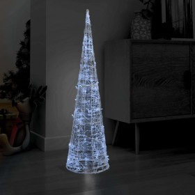 Deko Pyramide Acrylkegel LED Lichter kaltweiß 120 cm von vidaXL, Weihnachtsbeleuchtung - Ref: Foro24-329806, Preis: 77,32 €, ...