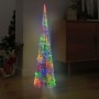 Deko-Pyramide aus Acrylkegel mit bunten LED-Leuchten 120 cm von vidaXL, Weihnachtsbeleuchtung - Ref: Foro24-329808, Preis: 79...