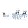 Outdoor Christmas reindeer and sleigh with 100 silver LEDs by vidaXL, Christmas lights - Ref: Foro24-329832, Price: 66,60 €, ...