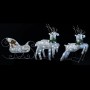 Outdoor Christmas reindeer and sleigh with 100 silver LEDs by vidaXL, Christmas lights - Ref: Foro24-329832, Price: 66,60 €, ...