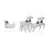 Outdoor Christmas reindeer and sleigh with 100 silver LEDs by vidaXL, Christmas lights - Ref: Foro24-329832, Price: 66,60 €, ...