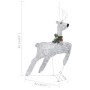 Outdoor Christmas reindeer and sleigh with 100 silver LEDs by vidaXL, Christmas lights - Ref: Foro24-329832, Price: 66,60 €, ...