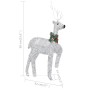 Outdoor Christmas reindeer and sleigh with 100 silver LEDs by vidaXL, Christmas lights - Ref: Foro24-329832, Price: 66,60 €, ...