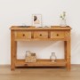 Mesa consola de madera maciza de roble 110x35x75 cm de vidaXL, Mesas auxiliares - Ref: Foro24-329925, Precio: 258,07 €, Descu...