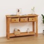 Mesa consola de madera maciza de roble 110x35x75 cm de vidaXL, Mesas auxiliares - Ref: Foro24-329925, Precio: 258,07 €, Descu...