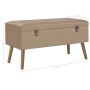 Bench with beige velvet compartment 80 cm by vidaXL, Benches for halls and storage - Ref: Foro24-329933, Price: 90,83 €, Disc...