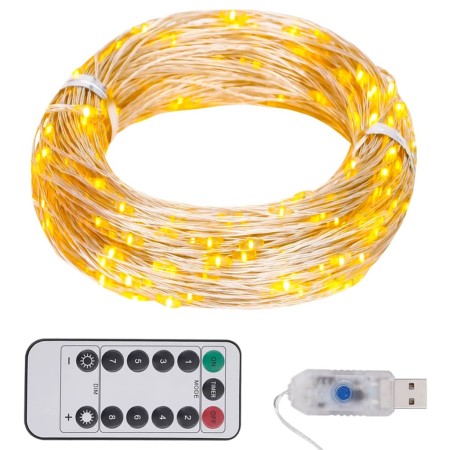 Tira de luces con 150 LED blanco cálido PVC 15 m de vidaXL, Luces de Navidad - Ref: Foro24-330048, Precio: 13,89 €, Descuento: %