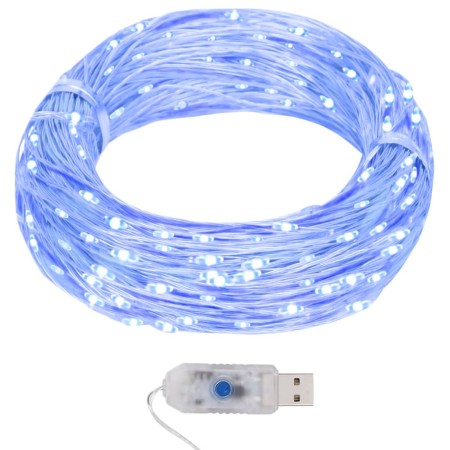 LED-Mikrolichtgirlande 8 Funktionen 40 m 400 blaue LEDs von vidaXL, Weihnachtsbeleuchtung - Ref: Foro24-328849, Preis: 20,74 ...