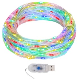 LED micro light garland 40 m 400 colorful LEDs by vidaXL, Christmas lights - Ref: Foro24-328850, Price: 20,74 €, Discount: %