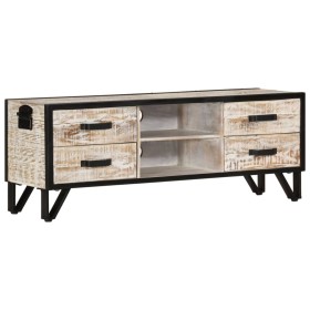 Mueble de TV de madera maciza de acacia 110x30x41 cm de vidaXL, Muebles TV - Ref: Foro24-330081, Precio: 134,99 €, Descuento: %