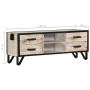 TV-Schrank aus massivem Akazienholz, 110 x 30 x 41 cm von vidaXL, TV-Möbel - Ref: Foro24-330081, Preis: 133,87 €, Rabatt: %