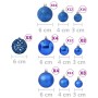 Christmas ball set 100 pieces blue by vidaXL, Festive decorations - Ref: Foro24-330085, Price: 33,05 €, Discount: %