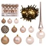 Weihnachtskugeln-Set 61-teilig mit Spieß 150 LED Roségold von vidaXL, Weihnachtsbeleuchtung - Ref: Foro24-330097, Preis: 48,1...