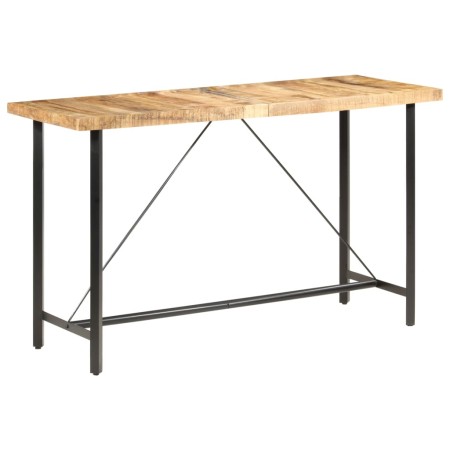 Solid mango wood bar table, rough texture, 180x70x107 cm by vidaXL, Kitchen and dining tables - Ref: Foro24-286613, Price: 38...